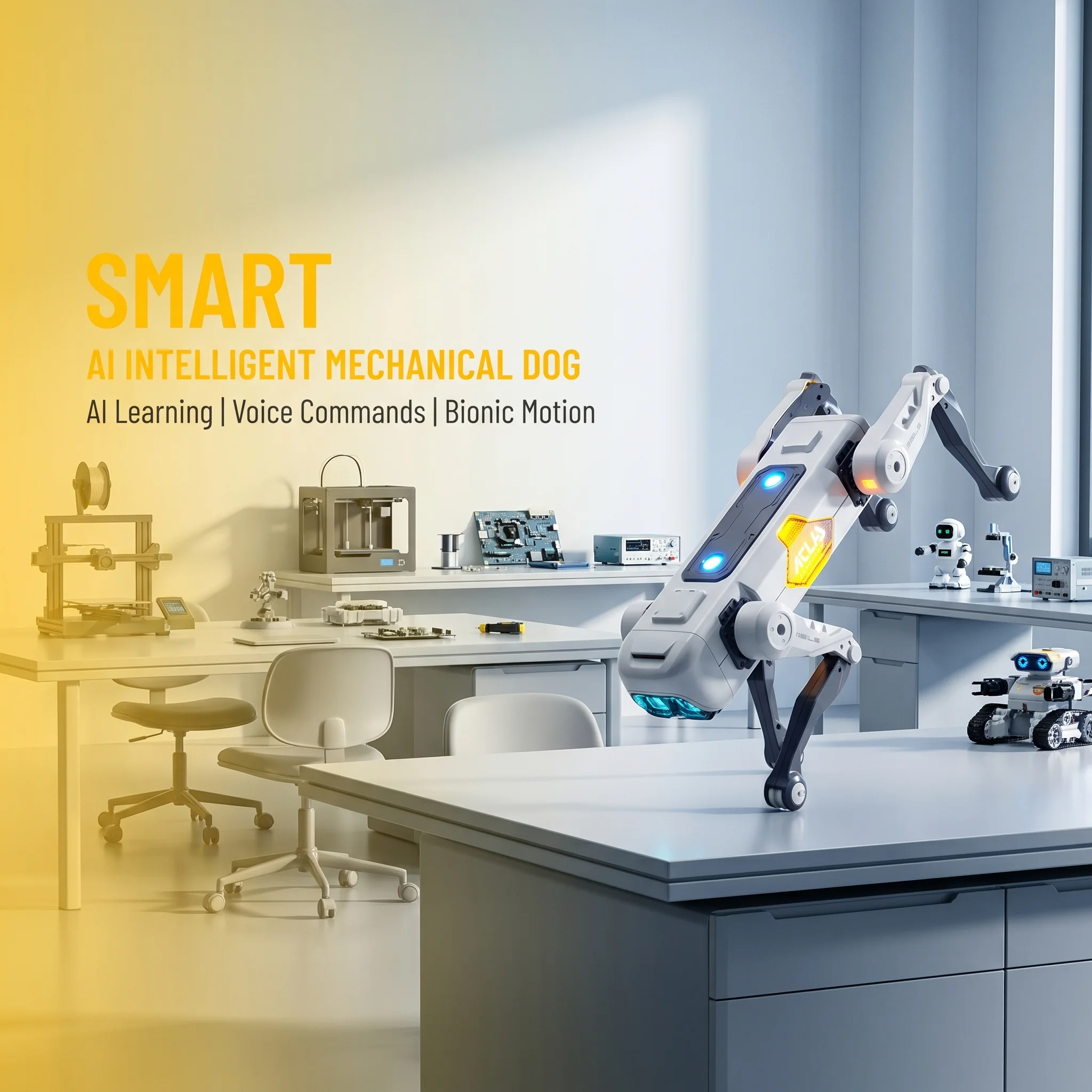 Robot Anjing Pintar AI, Kontro - Drone Kit With Camera ulasan dan harga